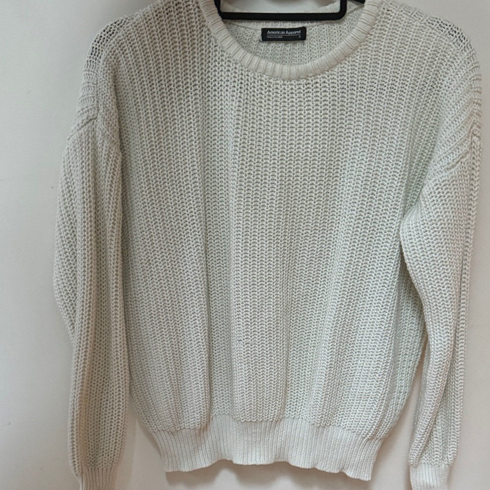 American Apparel Cream Knit Sweater
